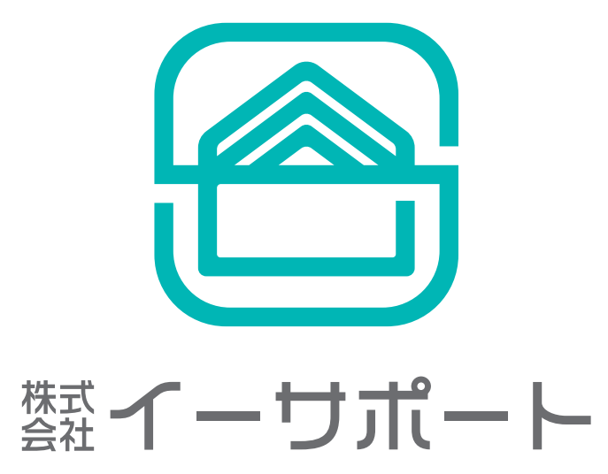 不動産業と親しみ／優しいと青のロゴ