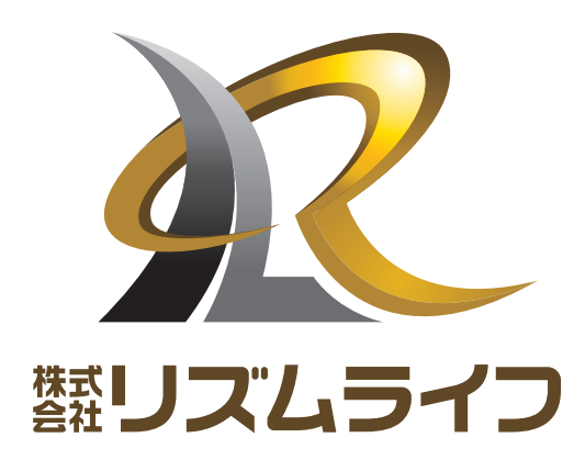 不動産業と近未来と銀のロゴ